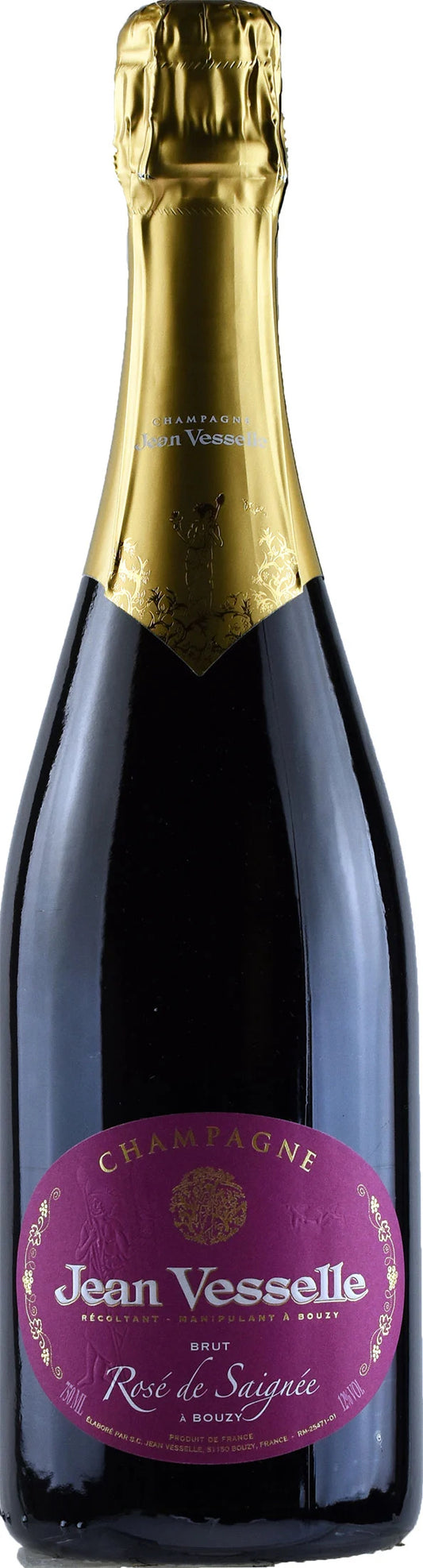 Jean Vesselle Rose de Saignee Brut  Front Bottle Shot
