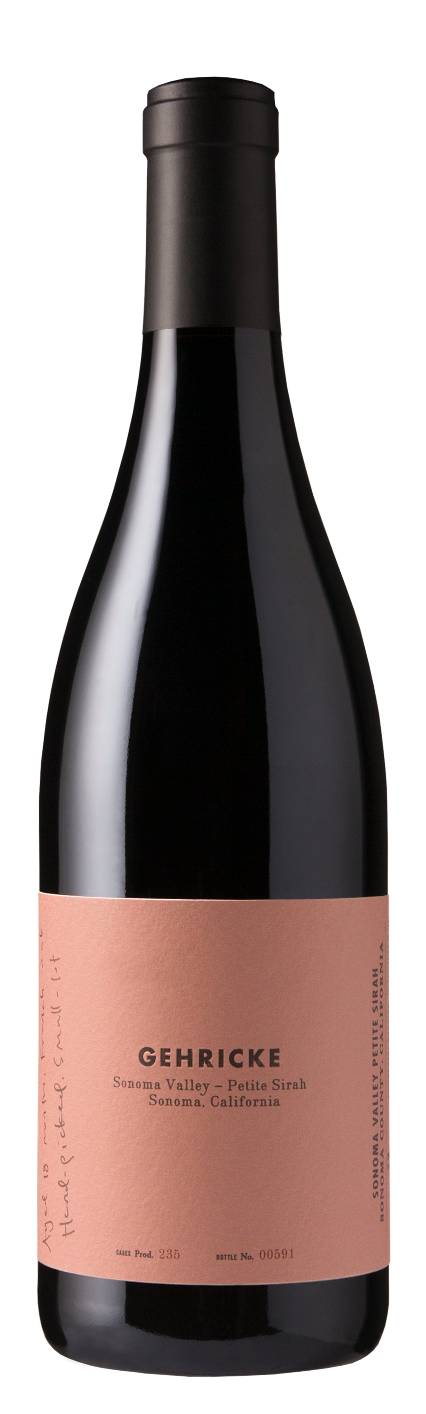 Gehricke Petite Sirah 2023  Front Bottle Shot