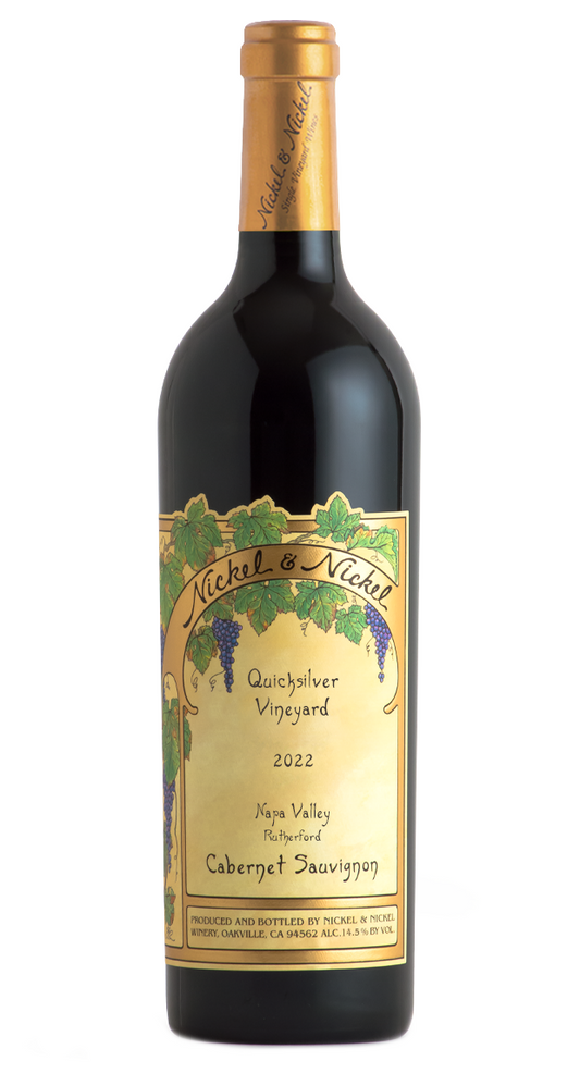 Nickel & Nickel Quicksilver Cabernet Sauvignon 2022  Front Bottle Shot