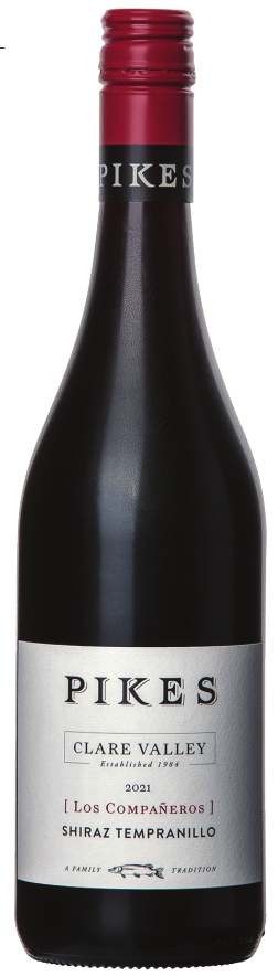 Pikes Los Companeros Shiraz-Tempranillo 2021  Front Bottle Shot