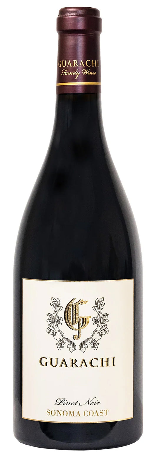 Guarachi Family Wines Sonoma Coast Pinot Noir 2021  Front Bottle Shot