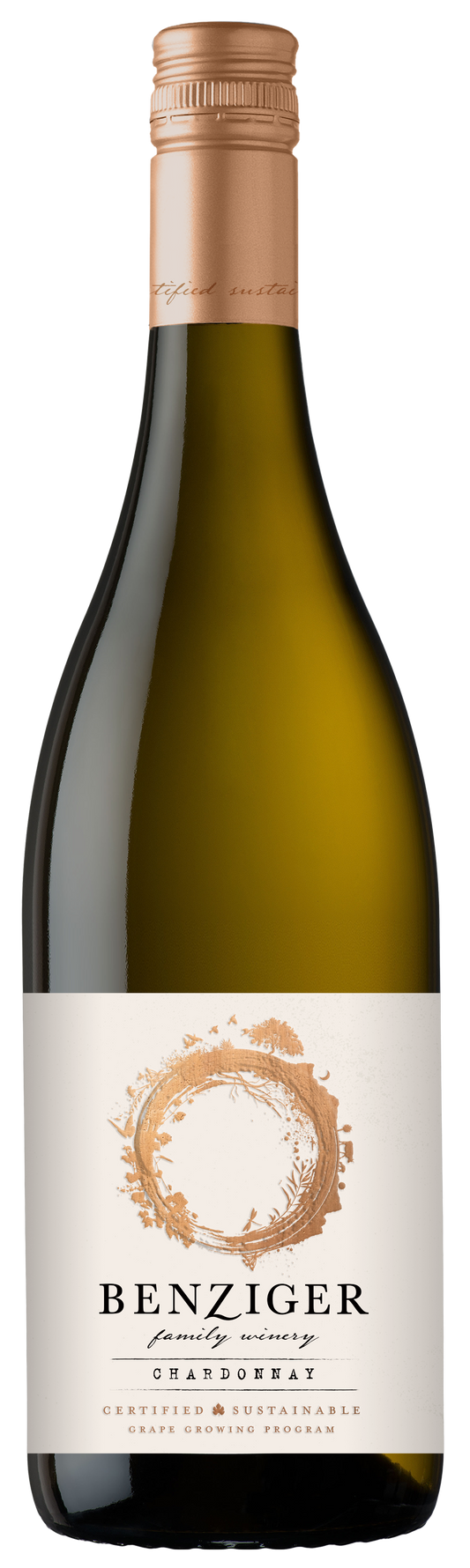 Benziger California Chardonnay 2023  Front Bottle Shot