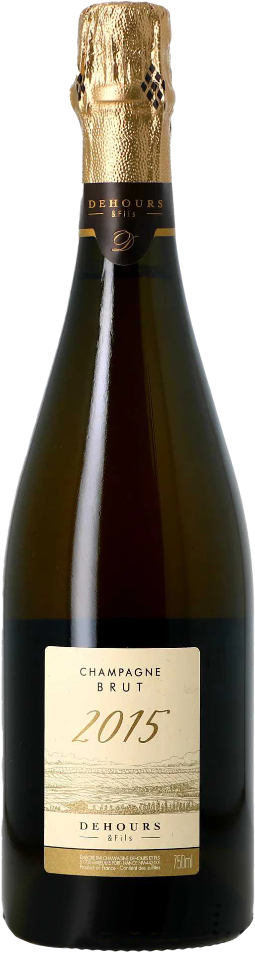 Dehours Brut 2015  Front Bottle Shot