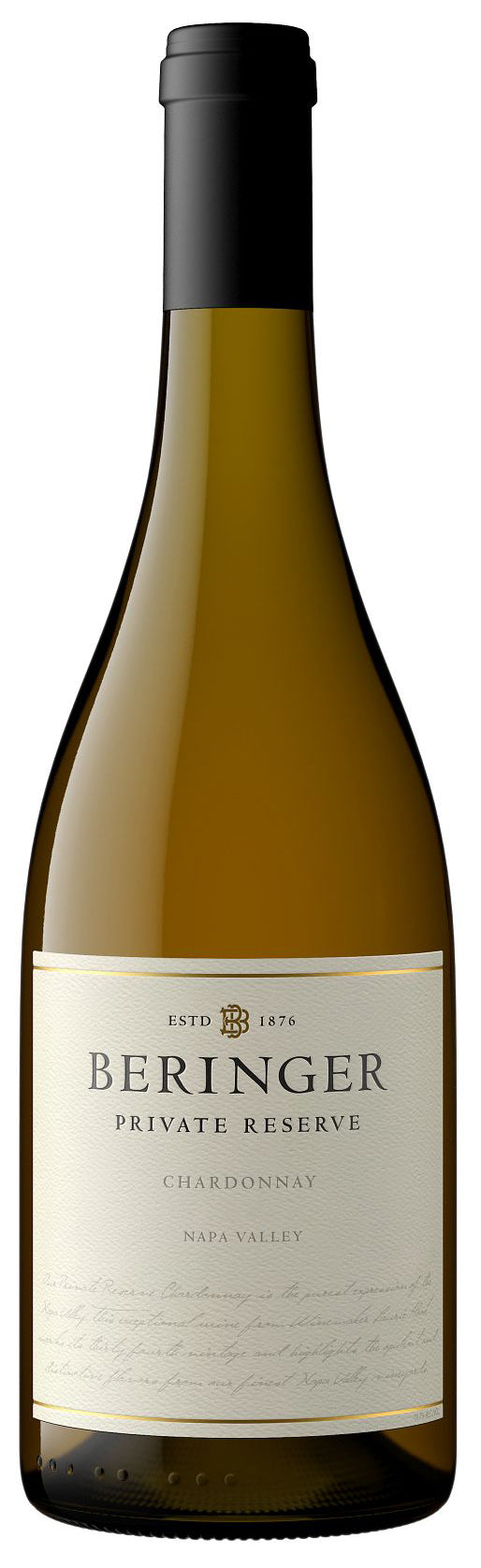 Beringer Private Reserve Chardonnay 2022  Front Bottle Shot