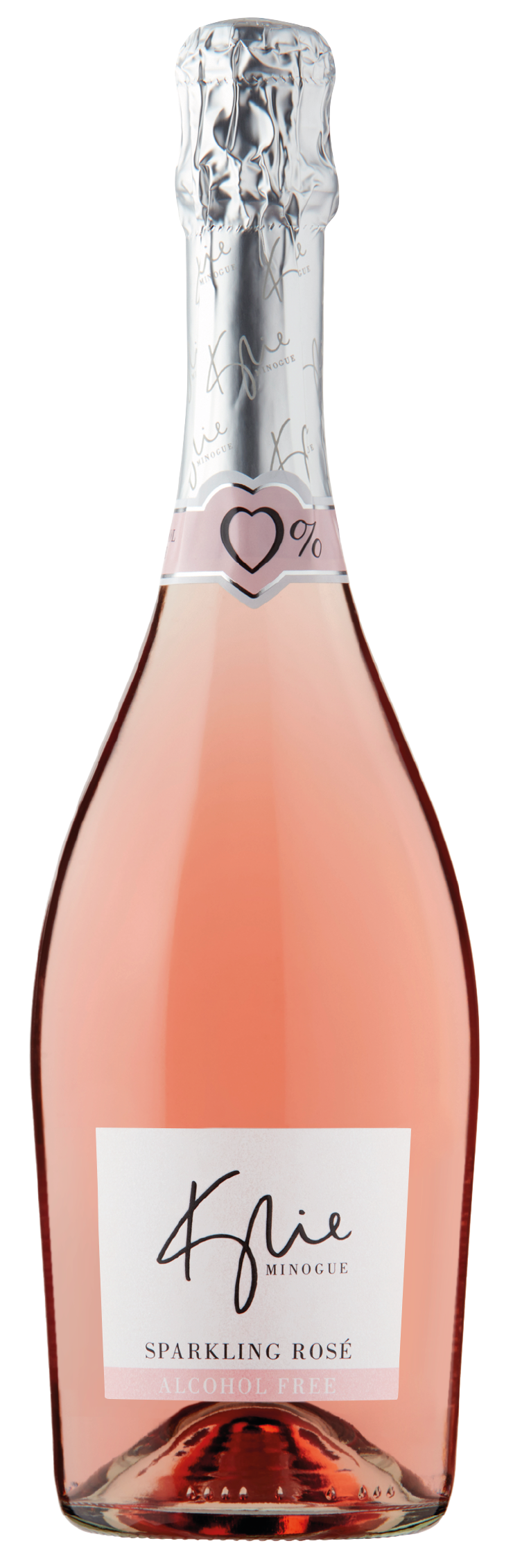 Kylie Minogue Alcohol Free Sparkling Rose (Non-Alcoholic)  Front Bottle Shot