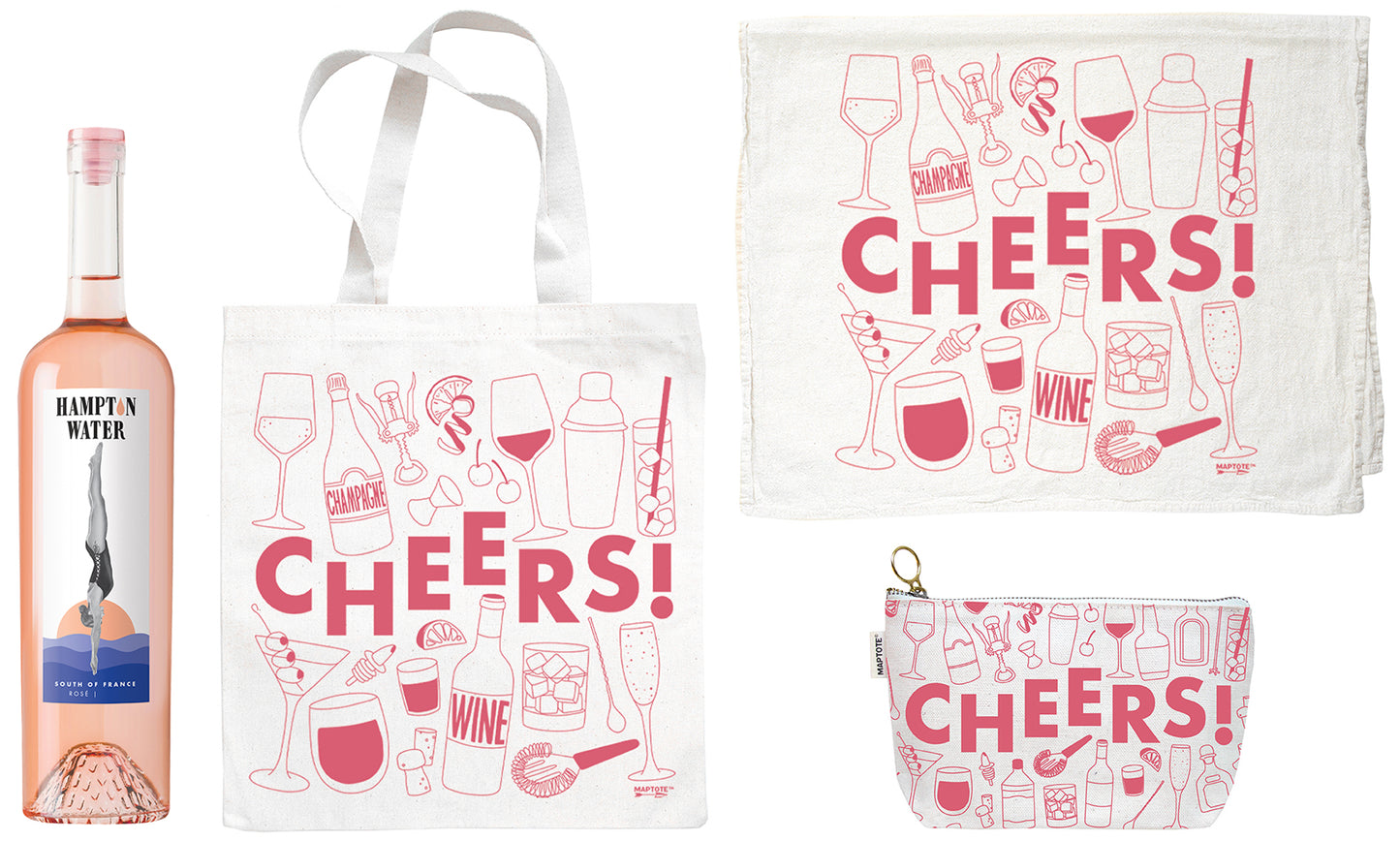 Hampton Water Rose & Maptotes Cheers! Gift Set
