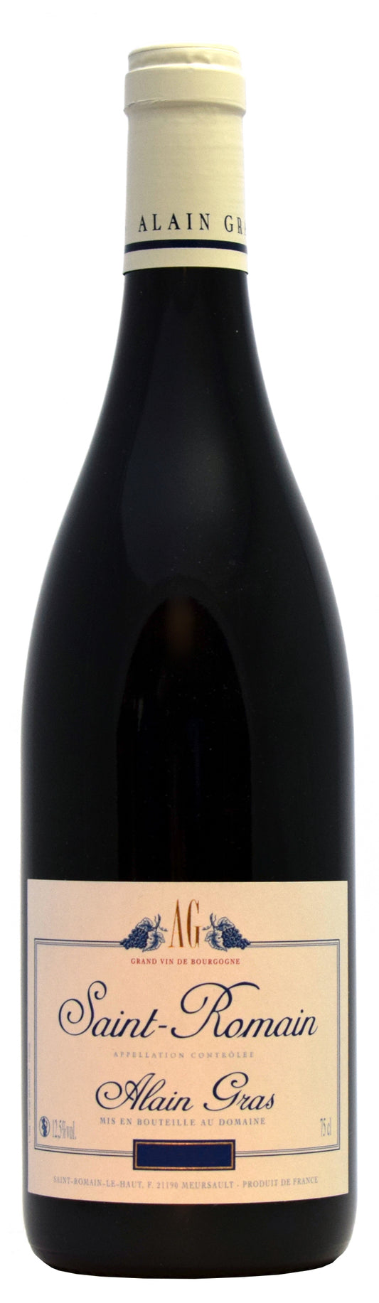 Alain Gras Saint-Romain Rouge 2020  Front Bottle Shot