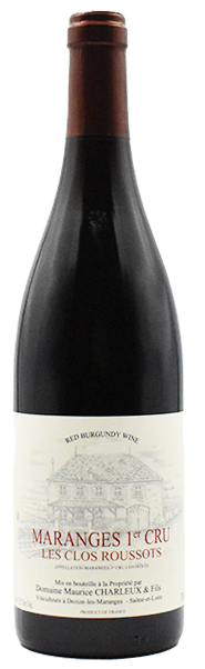 Domaine Maurice Charleux & Fils Maranges Les Clos Roussots Premier Cru 2022  Front Bottle Shot