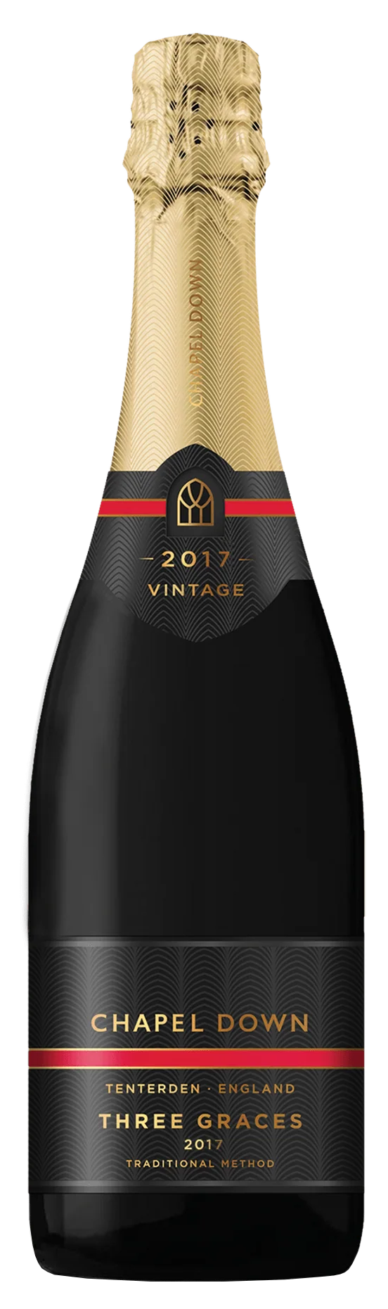 Chapel Down Three Graces 2017  Front Bottle Shot