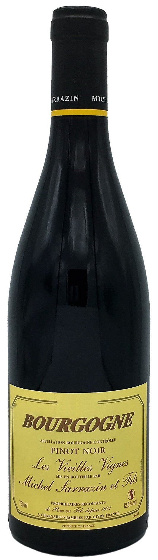 Domaine Sarrazin Bourgogne Rouge Vieilles Vignes 2023  Front Bottle Shot