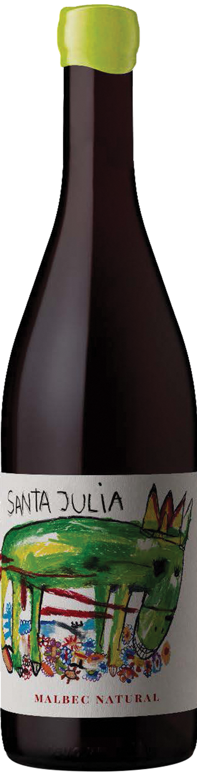 Santa Julia El Burro Natural Malbec 2024  Front Bottle Shot