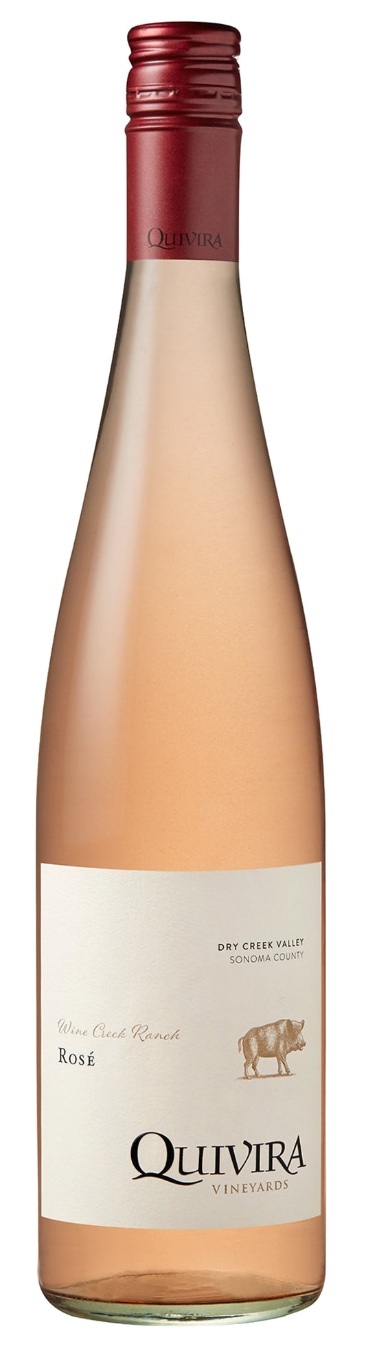 Quivira Wine Creek Ranch Rose 2023  Front Bottle Shot