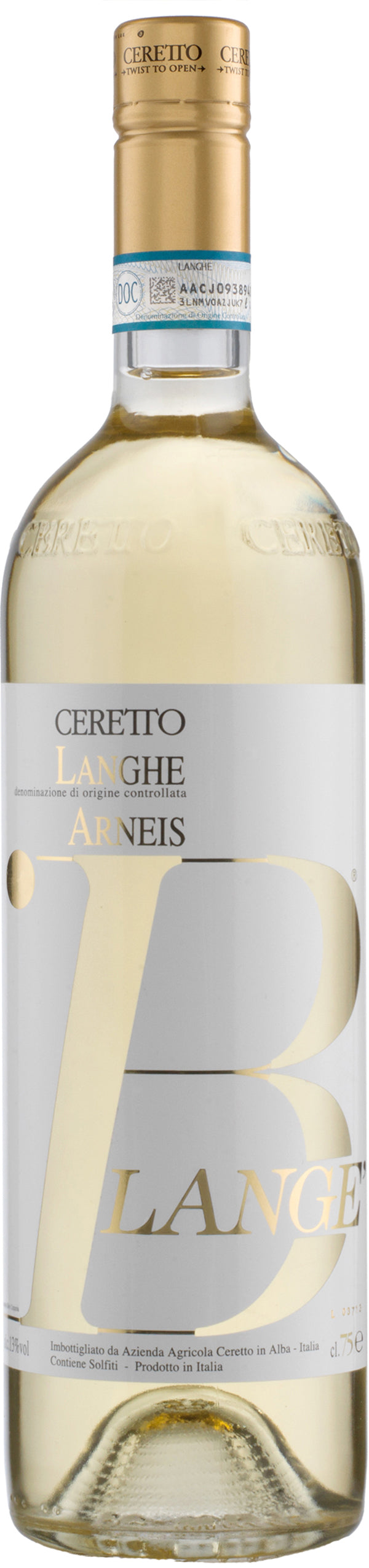 Ceretto Arneis Blange 2022  Front Bottle Shot