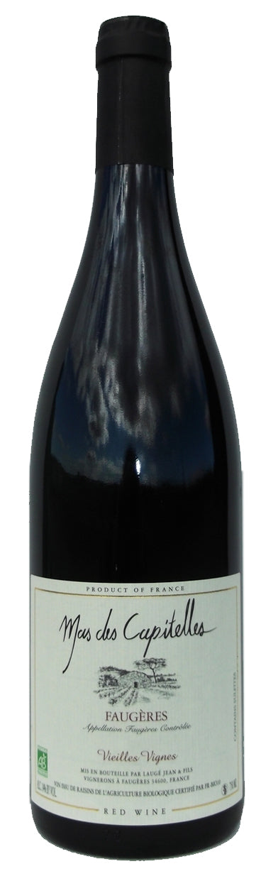 Mas des Capitelles Faugeres Vieilles Vignes 2022  Front Bottle Shot