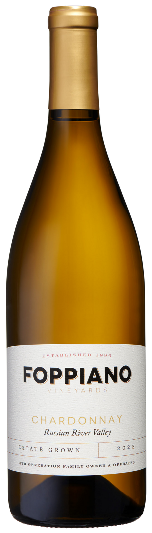 Foppiano Estate Chardonnay 2022  Front Bottle Shot