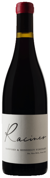 Racines Sanford and Benedict Vineyard Pinot Noir 2021  Front Bottle Shot