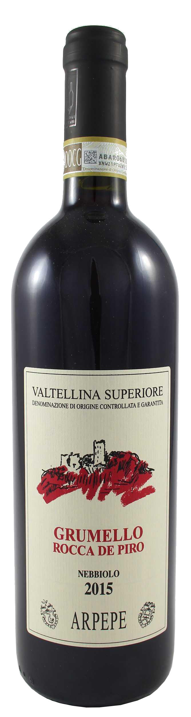 Ar. Pe. Pe. Grumello Rocca de Piro Valtellina Superiore 2015  Front Bottle Shot