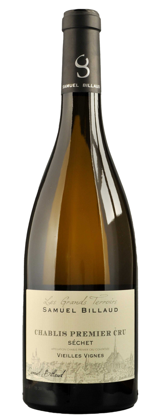Samuel Billaud Chablis Sechet Vieilles Vignes Premier Cru 2022  Front Bottle Shot