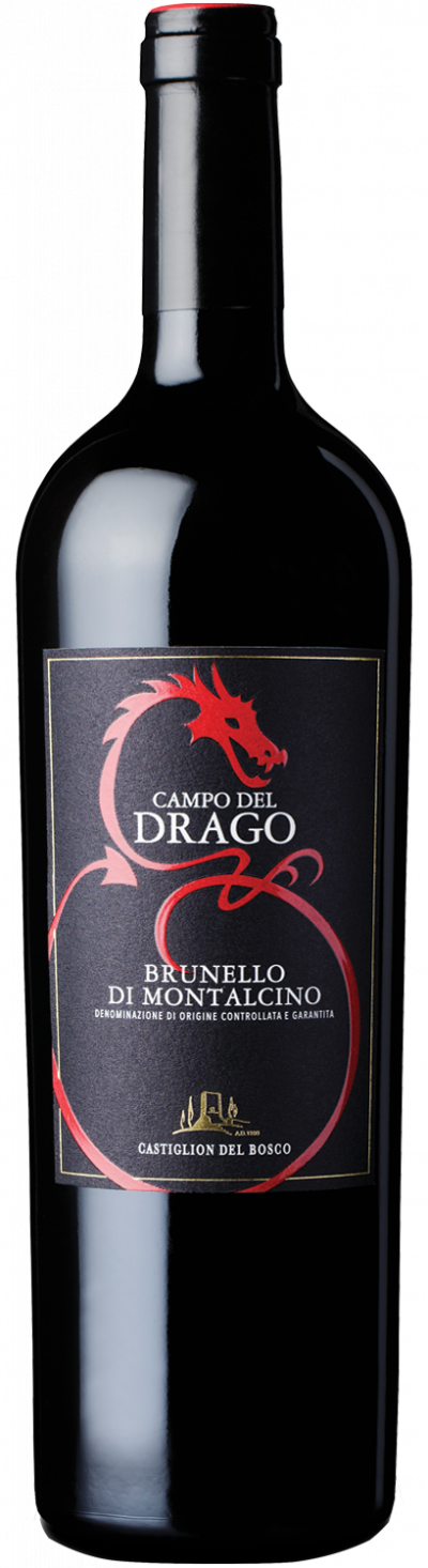 Castiglion del Bosco Brunello di Montalcino Campo del Drago 2019  Front Bottle Shot
