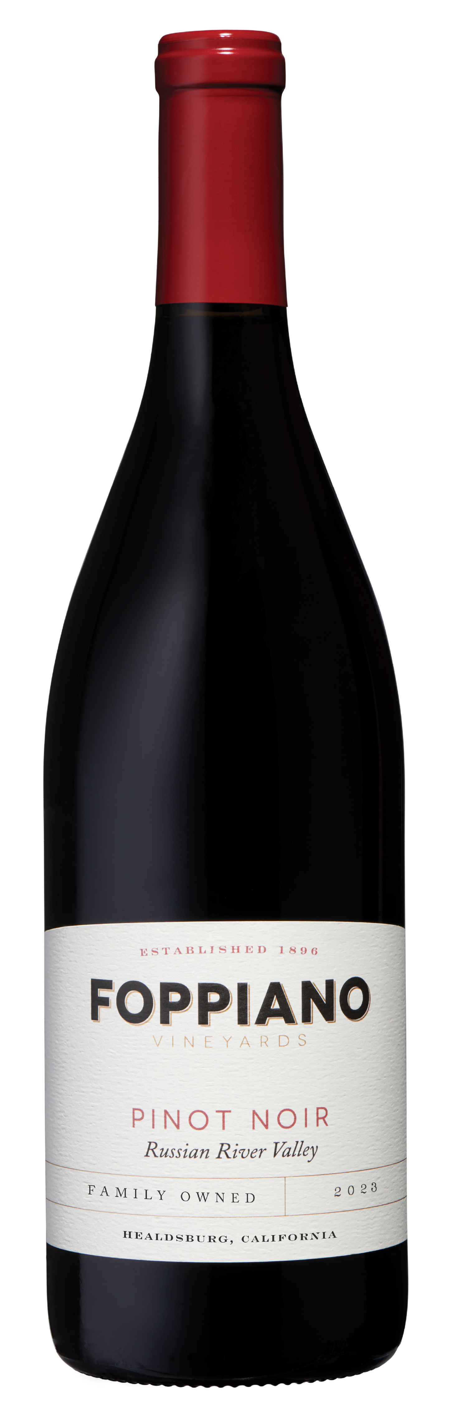 Foppiano Estate Pinot Noir 2023  Front Bottle Shot