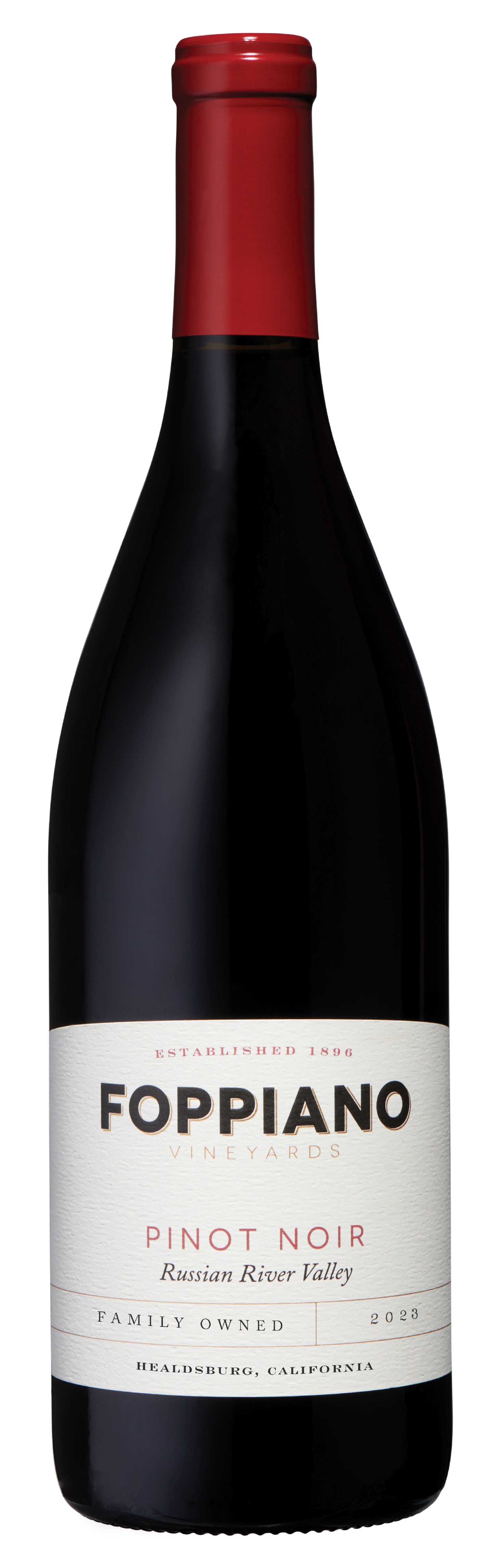 Foppiano Estate Pinot Noir 2023  Front Bottle Shot