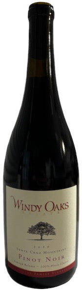 Windy Oaks Whole Cluster Estate Cuvee Pinot Noir 2020  Front Bottle Shot