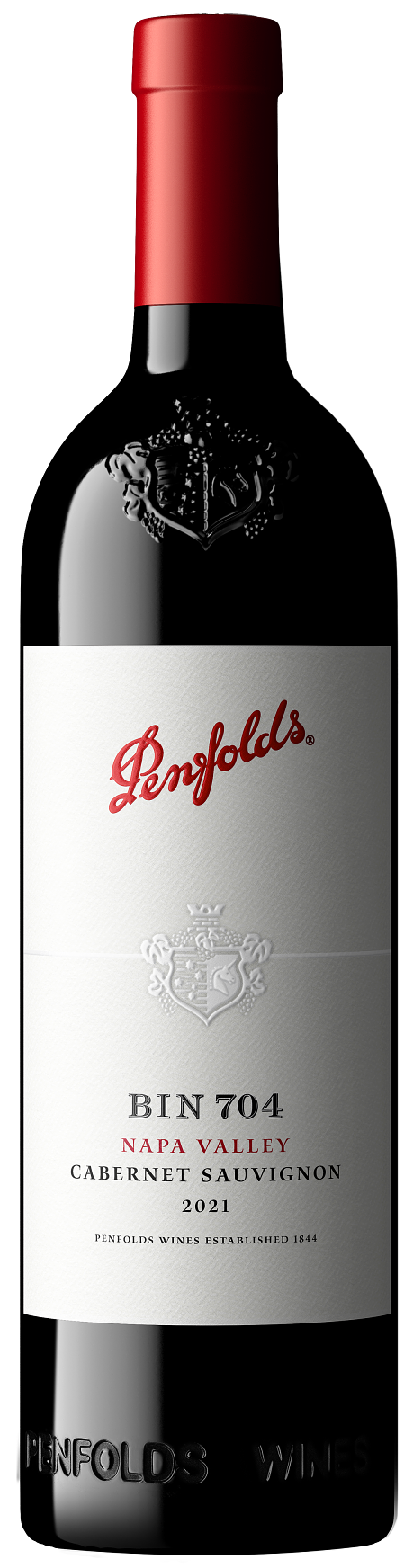 Penfolds Bin 704 Napa Valley Cabernet Sauvignon 2021  Front Bottle Shot