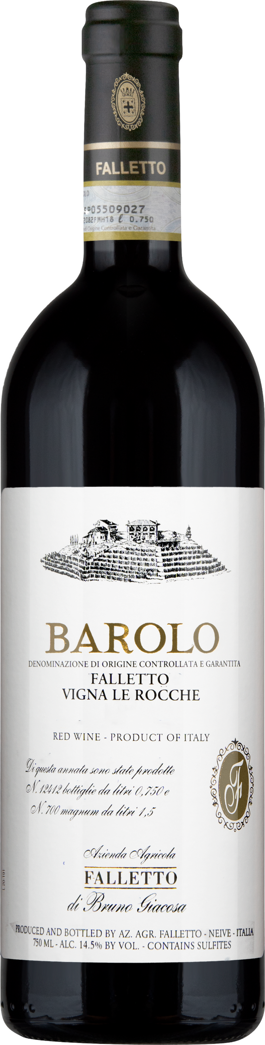 Bruno Giacosa Barolo Le Rocche del Falletto 2019  Front Bottle Shot