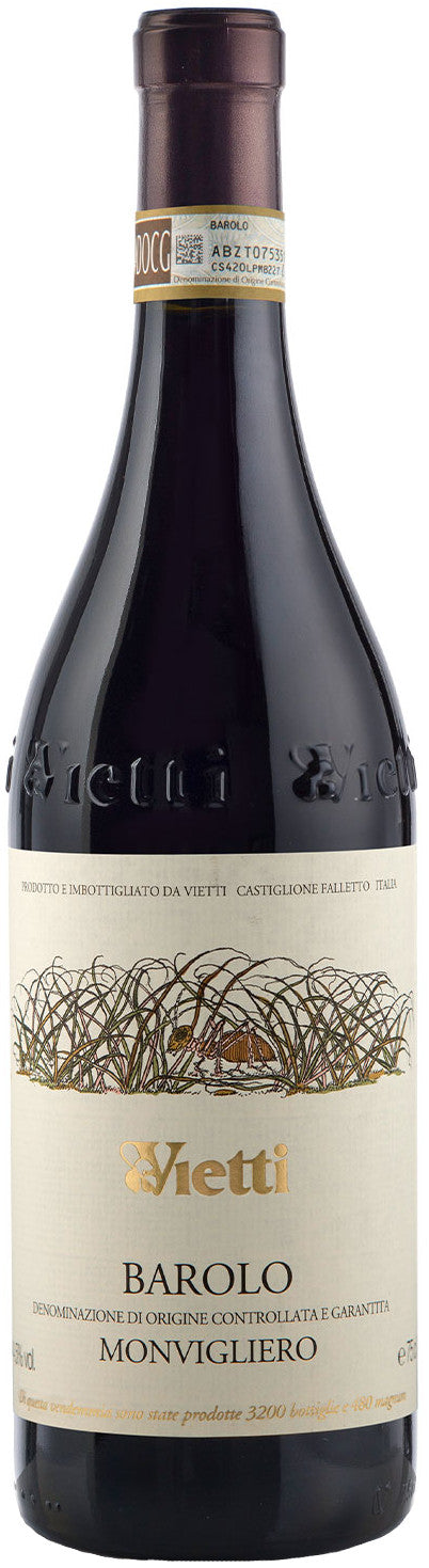 Vietti Barolo Monvigliero 2021  Front Bottle Shot