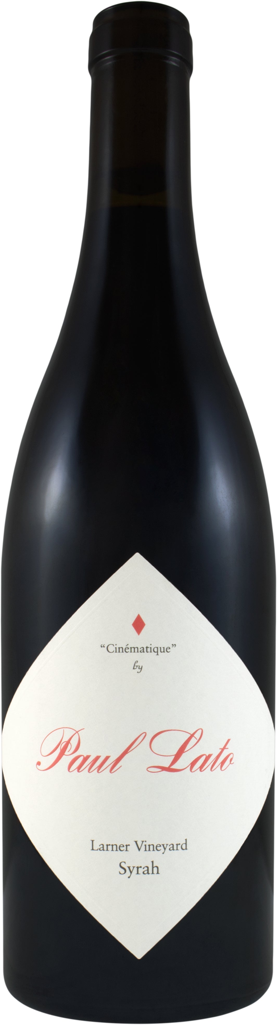 Paul Lato Cinematique Larner Vineyard Syrah 2021  Front Bottle Shot