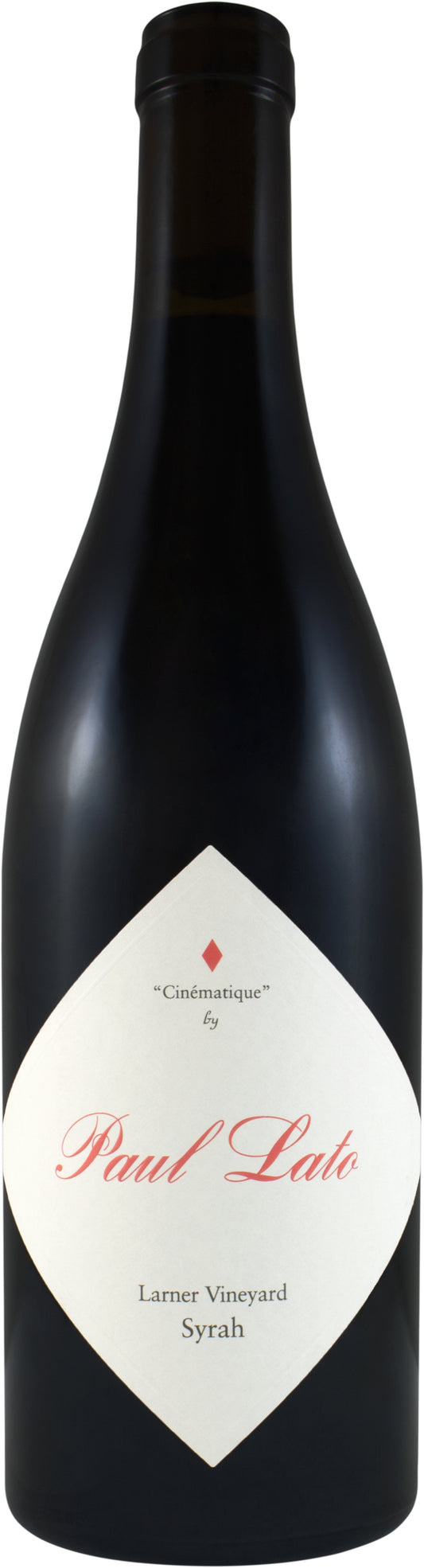 Paul Lato Cinematique Larner Vineyard Syrah 2021  Front Bottle Shot