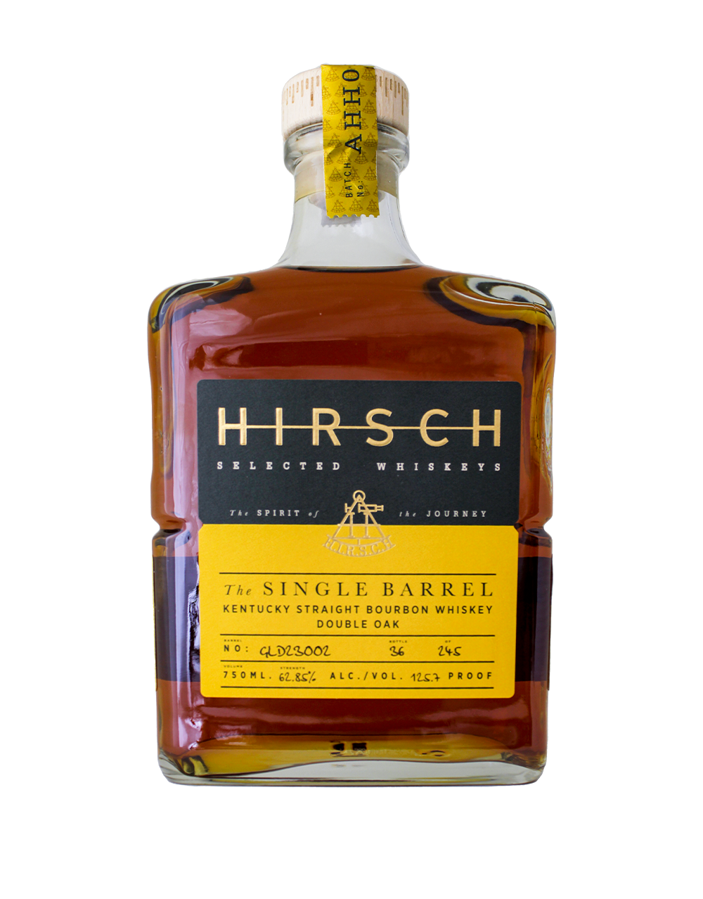 HIRSCH SINGLE BARREL DOUBLE OAK BOURBON S2B4 750 ML