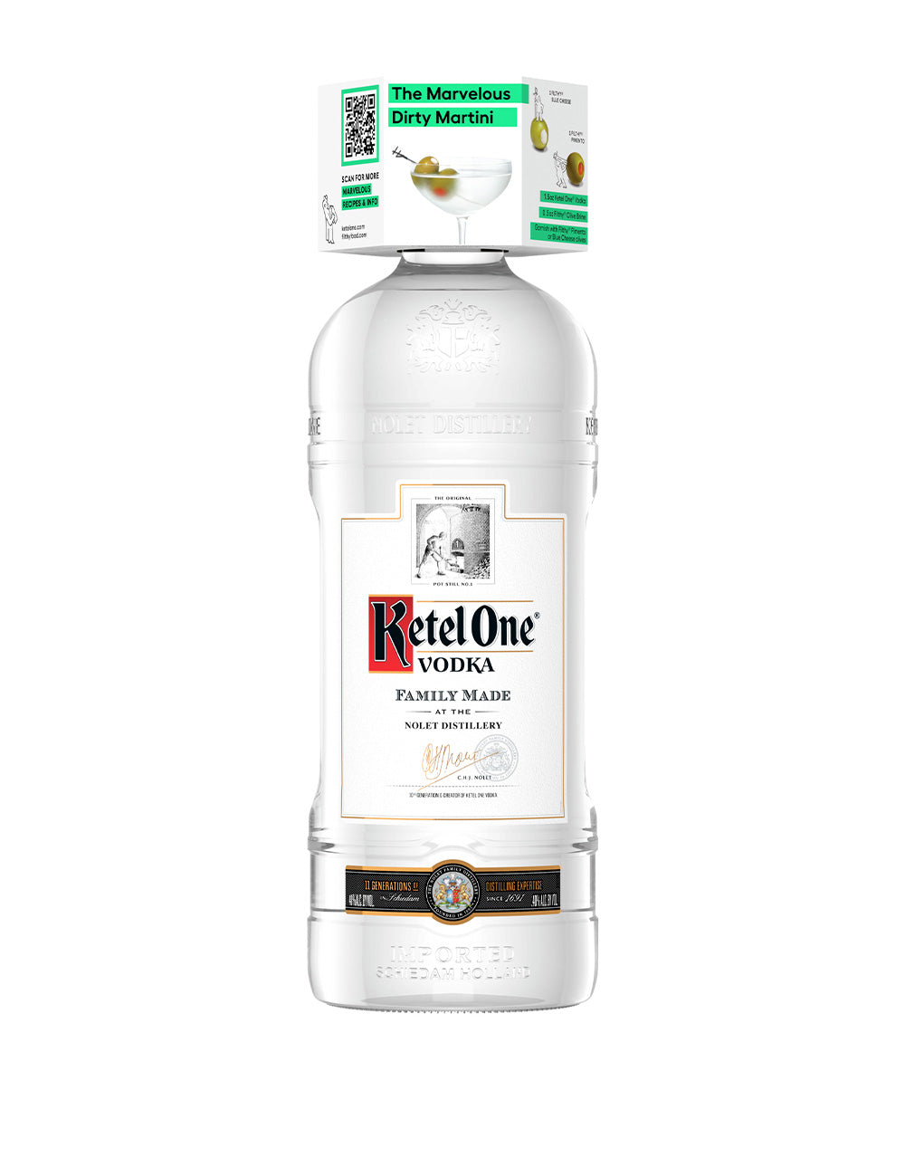 KETEL ONE VODKA WITH FOUR FILTHY FOOD STUFFED OLIVES 1.75 L