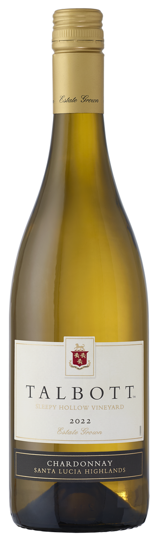 Talbott Sleepy Hollow Chardonnay 2022  Front Bottle Shot