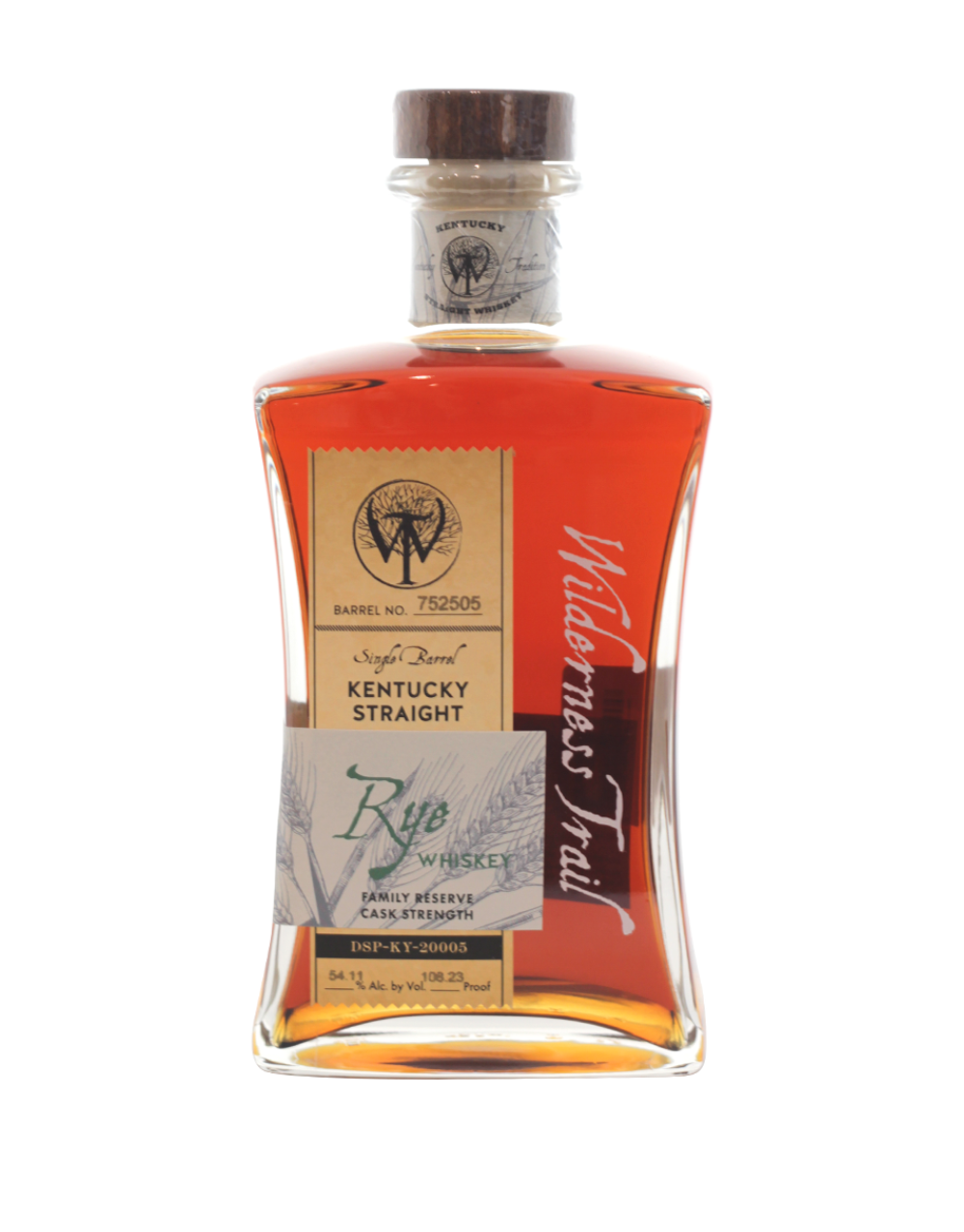 WILDERNESS TRAIL CASK STRENGTH RYE WHISKEY S1B32 750 ML