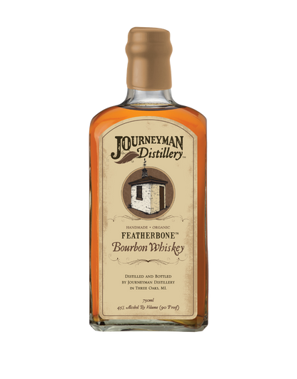 JOURNEYMAN DISTILLERY FEATHERBONE BOURBON WHISKEY