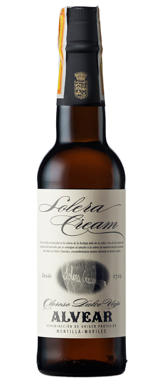 Alvear Solera Cream (375ML half-bottle)  Front Bottle Shot