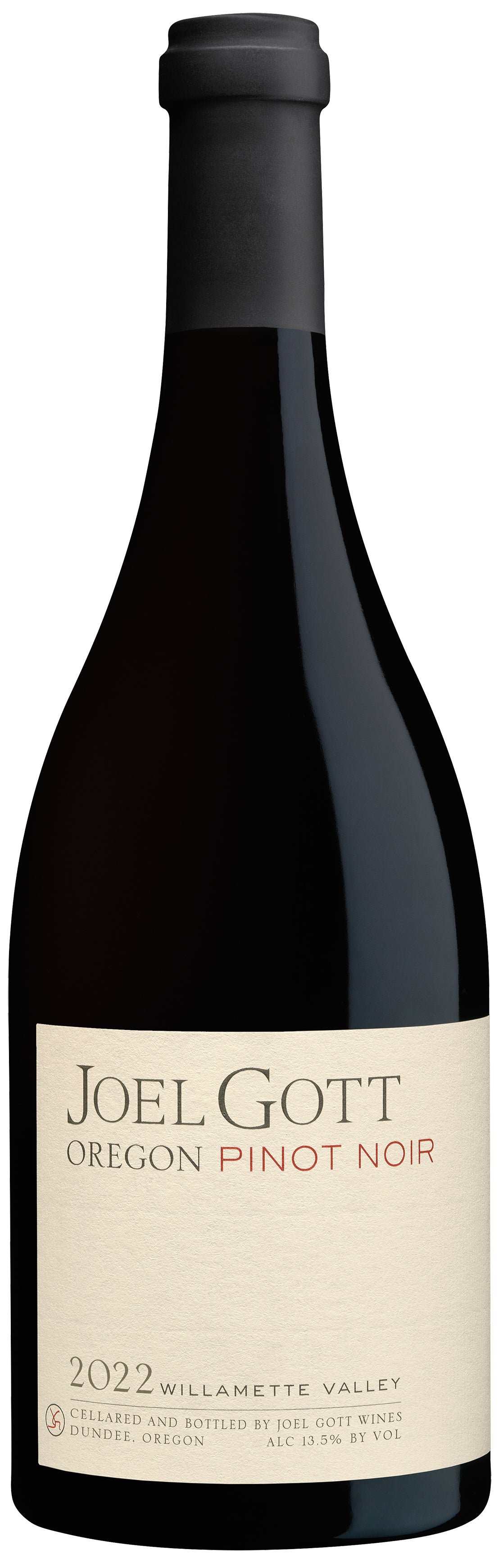 Joel Gott Oregon Pinot Noir 2022  Front Bottle Shot