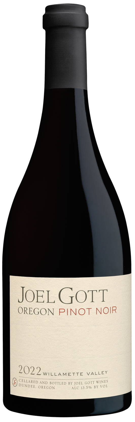 Joel Gott Oregon Pinot Noir 2022  Front Bottle Shot
