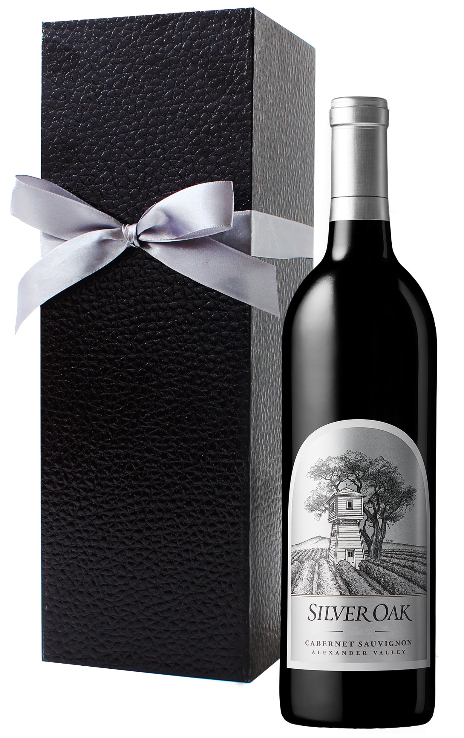 Silver Oak Alexander Valley Cabernet Sauvignon with Black Gift Box