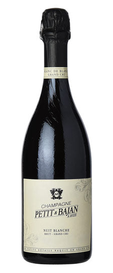 Petit & Bajan Blanc de Blancs Brut Nuit Blanche Grand Cru  Front Bottle Shot