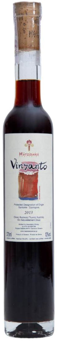 Hatzidakis  Vinsanto 16 Year (375ML half-bottle) 2013  Front Bottle Shot