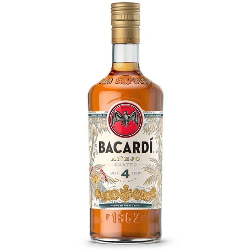 Bacardi Anejo Cuatro 4 Year Gold Rum 750ml