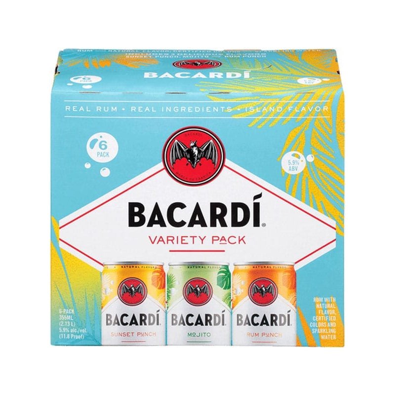 Bacardi Variety Pack Real Rum Cocktail 6/355ml