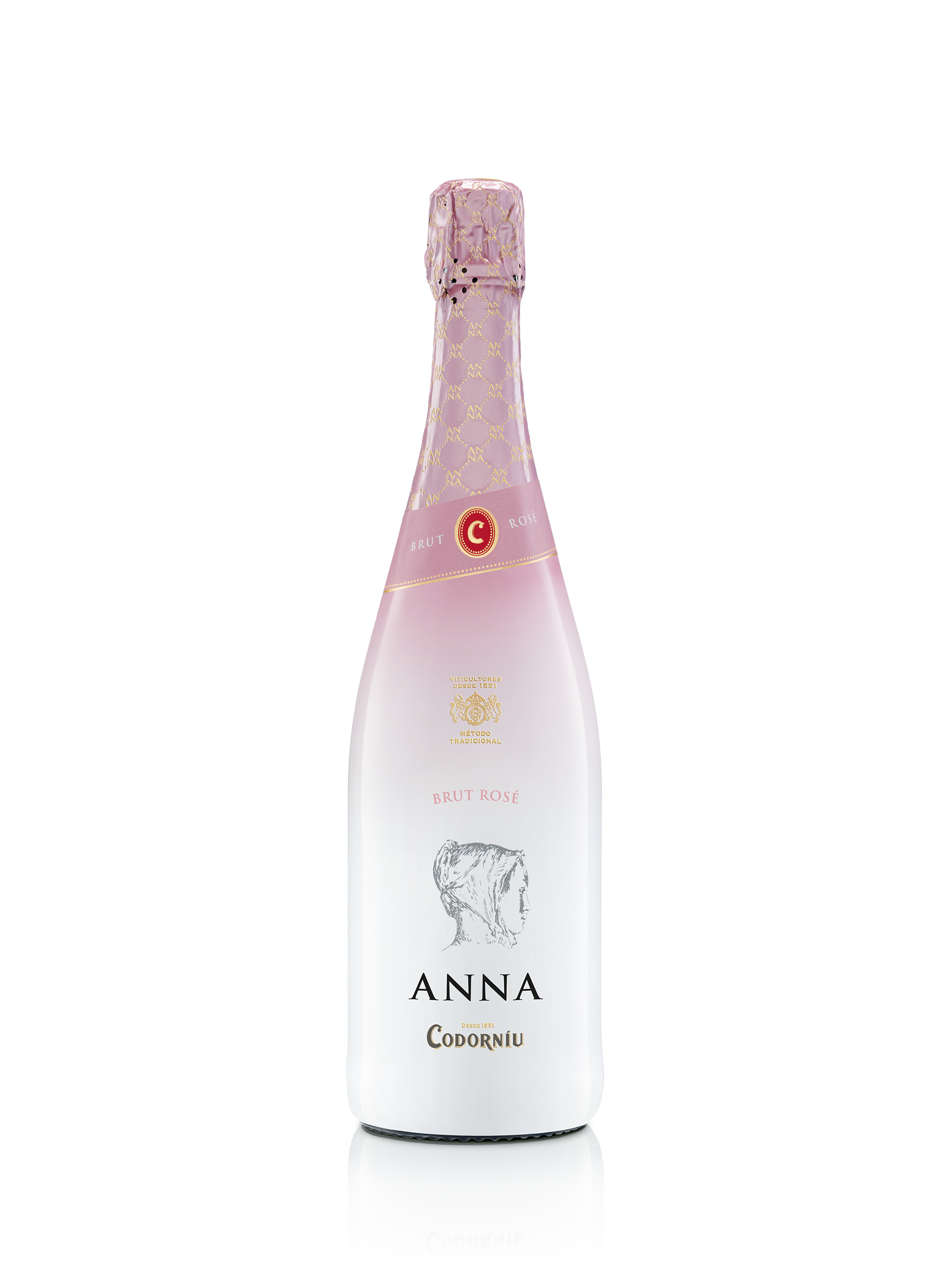 Codorniu Anna de Codorniu Cava Brut Rose Front Bottle Shot