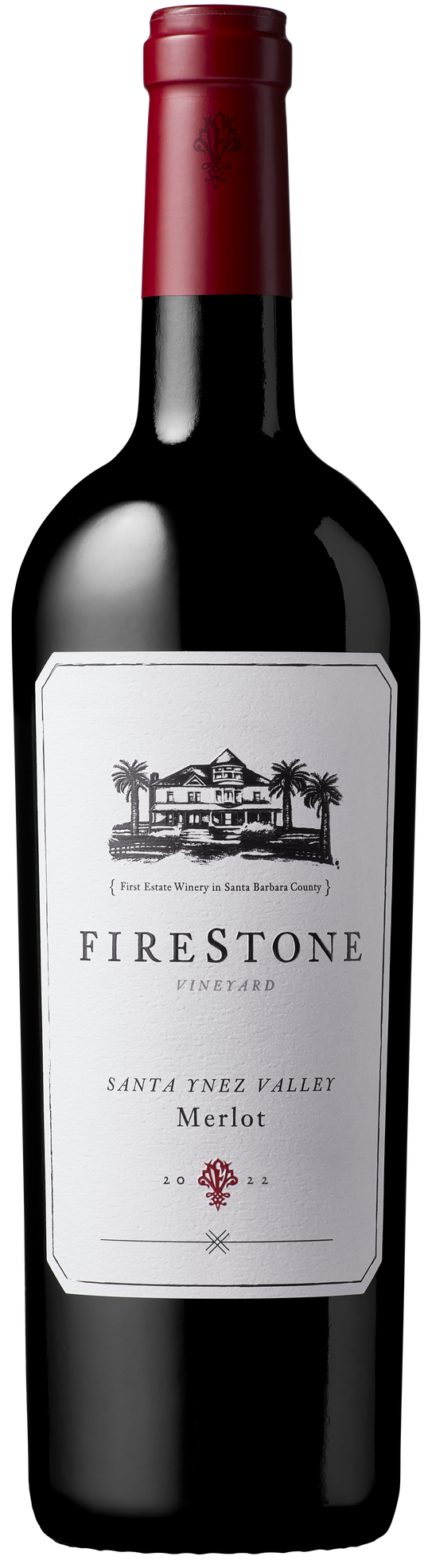 Firestone Merlot 2022  Front Bottle Shot