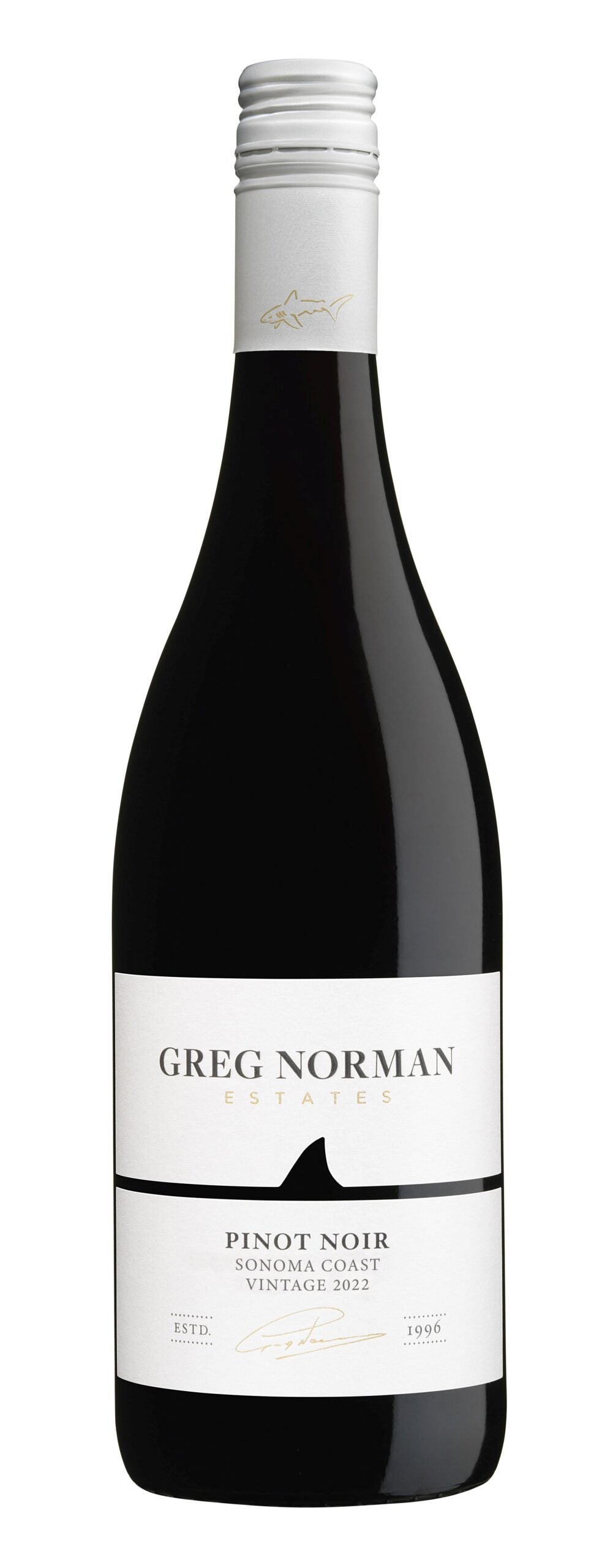 Greg Norman Estates Sonoma Coast Pinot Noir 2022  Front Bottle Shot