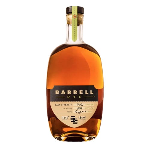 Barrell Rye Batch 002 Cask Strength Rye Whiskey