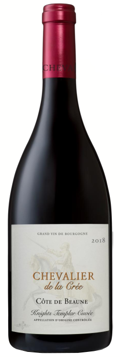 Chevalier de la Cree Cote de Beaune Knights Templar Cuvee 2018  Front Bottle Shot