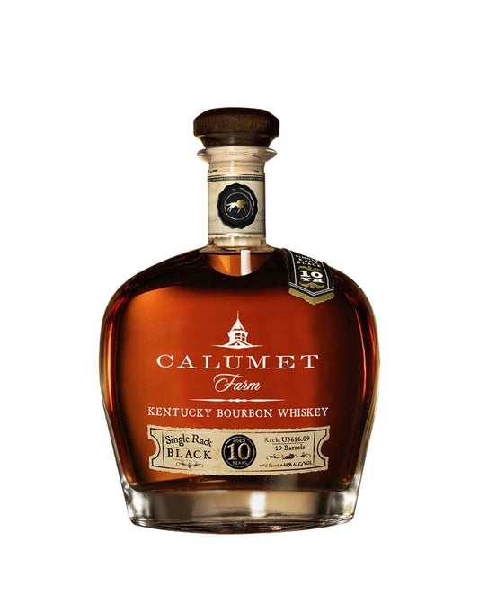 CALUMET FARM 10 YEAR OLD SINGLE RACK BLACK KENTUCKY BOURBON WHISKEY 750 ML